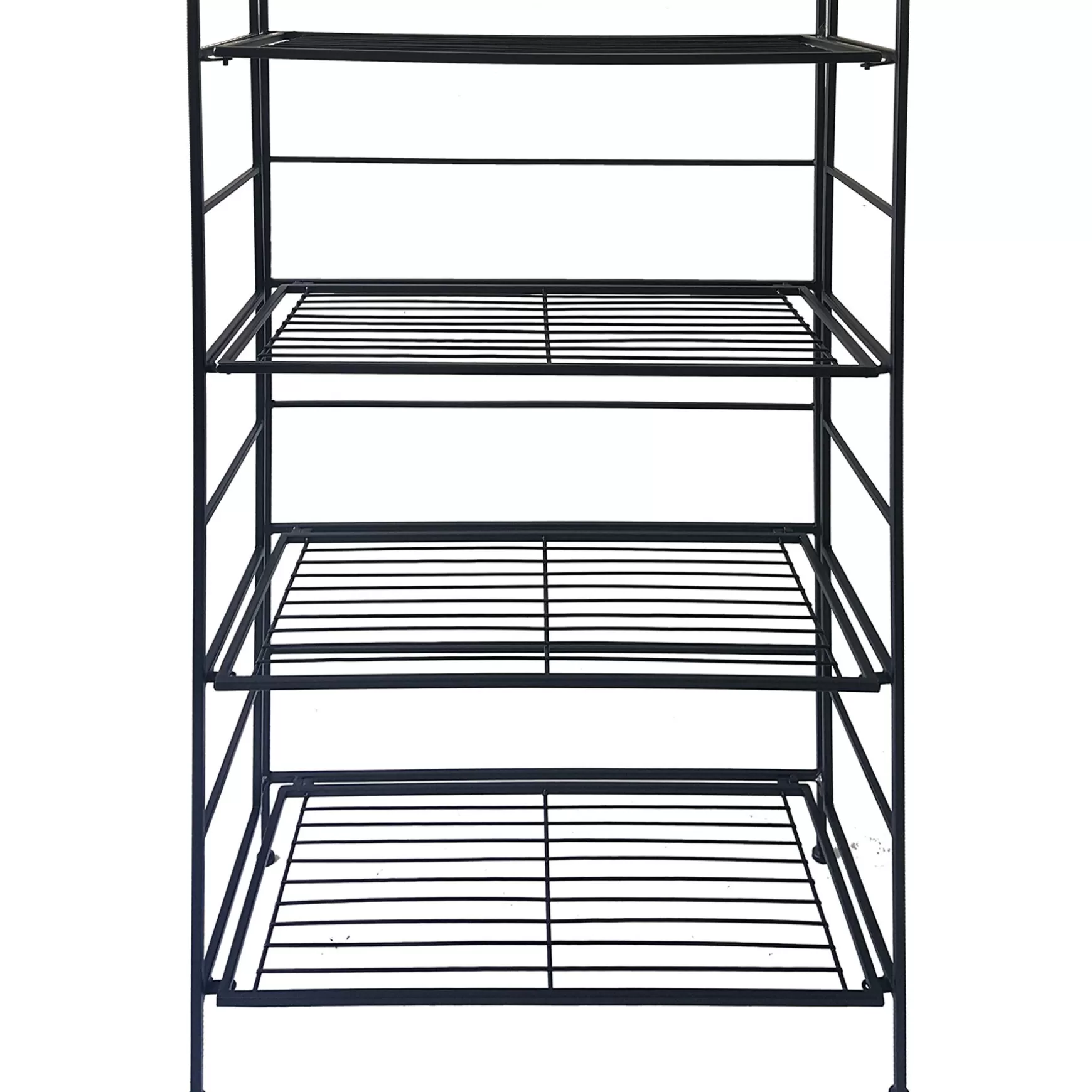 * Metal 4 Tier Folding Rack With Wire Shelves Discount Online Store