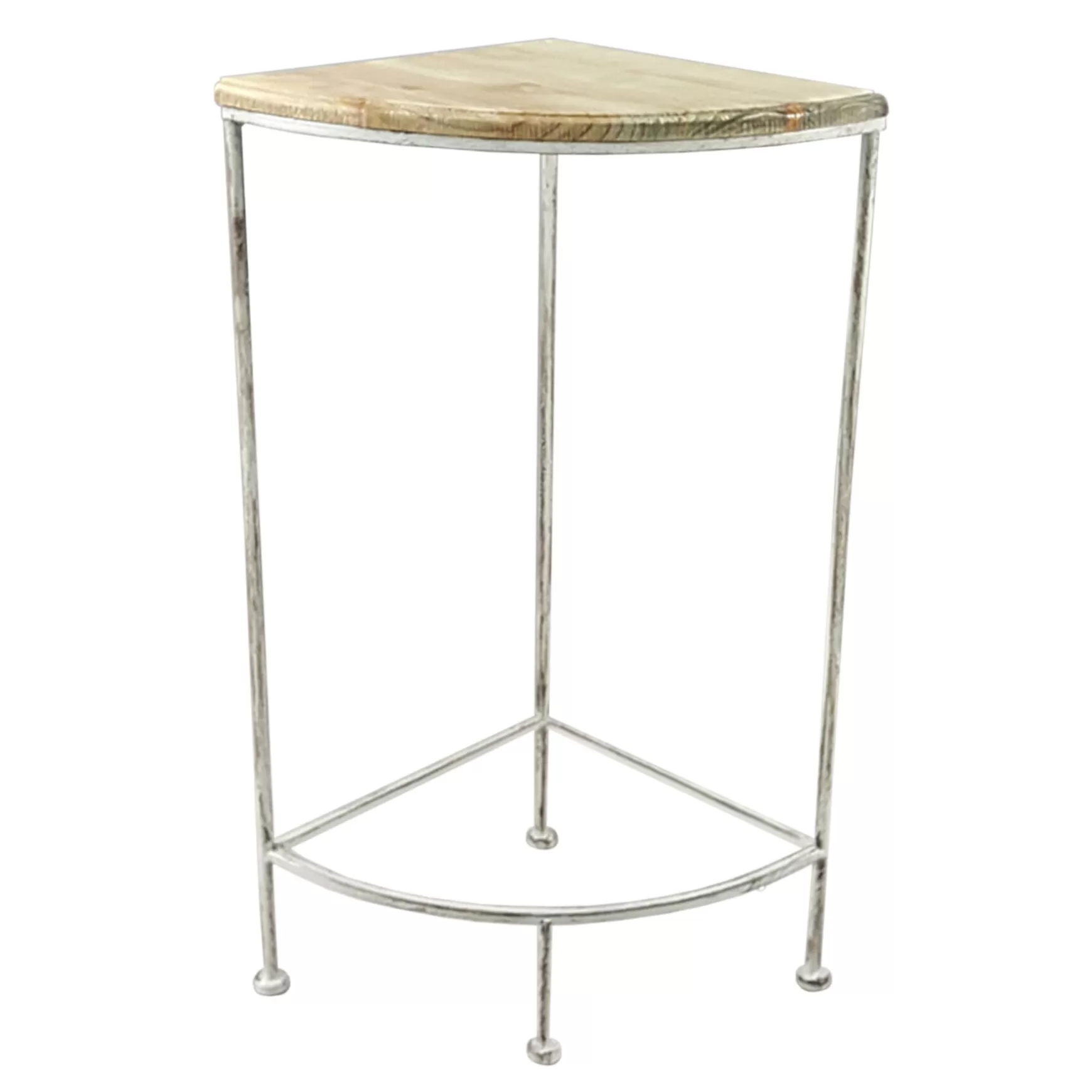 * Metal Corner Plant Stand With Wood Top Grey, Medium Cheaper New